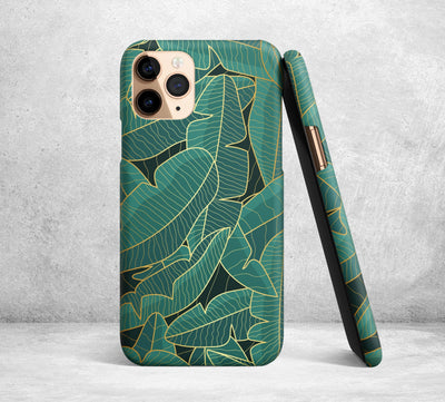Greenery Leaves iPhone Case