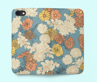 Floral Wallet iPhone / Samsung Case