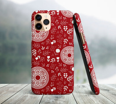 Red Mandala iPhone Case