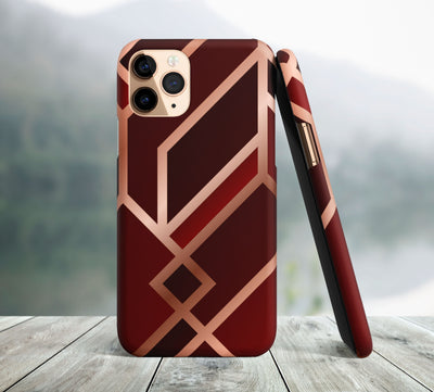 Red Art Deco iPhone Case