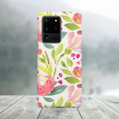 Watercolor Flowers Samsung Case