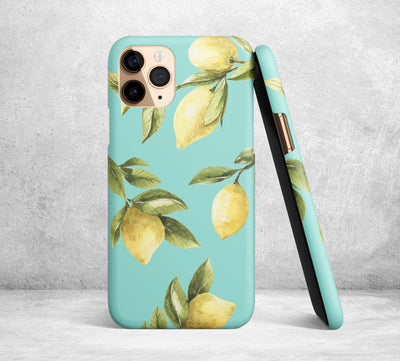 Lemon Blue iPhone Case