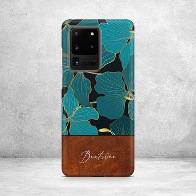 Floral and Wood Samsung Case I