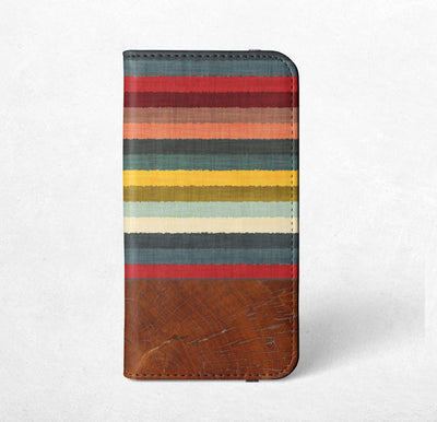 Multicolor Cloth iPhone / Samsung Wallet Case