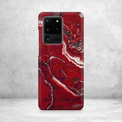 Volcano Red Marble Samsung Case