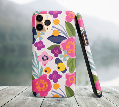 Multicolor Flowers iPhone Case