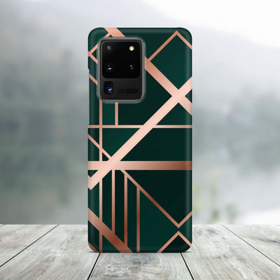 Green Art Deco Samsung Case