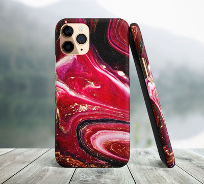 Red Marble iPhone Case