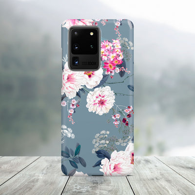 Grey Roses Samsung Case