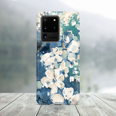 Blue Flowers Painting Samsung Case