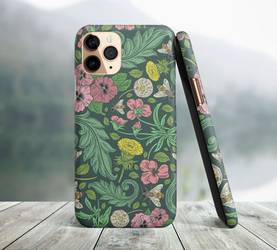 Flowers and Bees iPhone Case