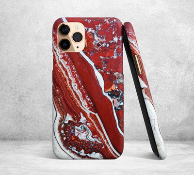 Red Onyx Stone iPhone Case