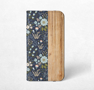 Flowers and Wood iPhone / Samsung Wallet Case