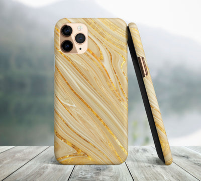 Gold Marble iPhone Case