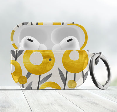 Yellow Flowers Airpods Cover