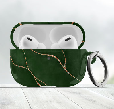 Gold Leaves Airpods Cover