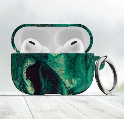 Green Marble Airpod Cover