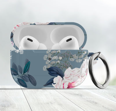 Grey Floral Airpod Cover